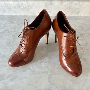 Cole Haan Cognac Leather Lace-Up High-Heel Oxford Pumps
- Excellent Used Cond.